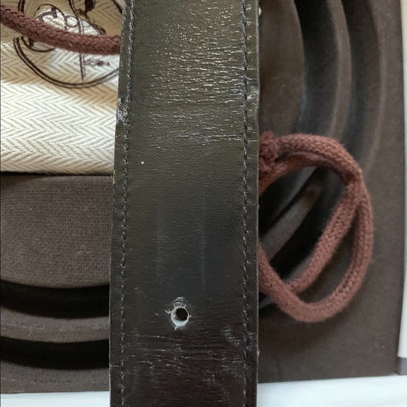 Hermès belt & H belt buckle, Reversible Black/ Blu main image 4